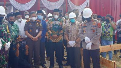 Sempat Ditunda, Kapolda Lampung Resmi Letakan Batu Pertama Mapolres Pringsewu