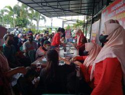 Dukung Percepatan Vaksinasi Covid 19, Kodim 0410/KBL Gelar Serbuan Vaksinasi Masyarakat