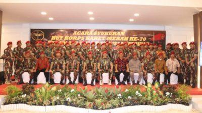 Korps Baret Merah Wilayah Lampung Gelar Acara HUT Kopassus ke-70