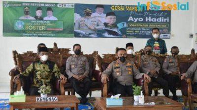 Farid Pantau Langsung Vaksinasi Di Ponpes, Guna Sukseskan Program 1 Juta Vaksin