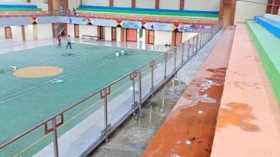 GOR Ratu Kabupaten Tanggamus Dibangun Selama 3 Tahun Banyak Bocor