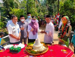 Bupati Tanggamus Resmikan Jembatan Penghubung 2 Kecamatan Hasil Iuran Warga