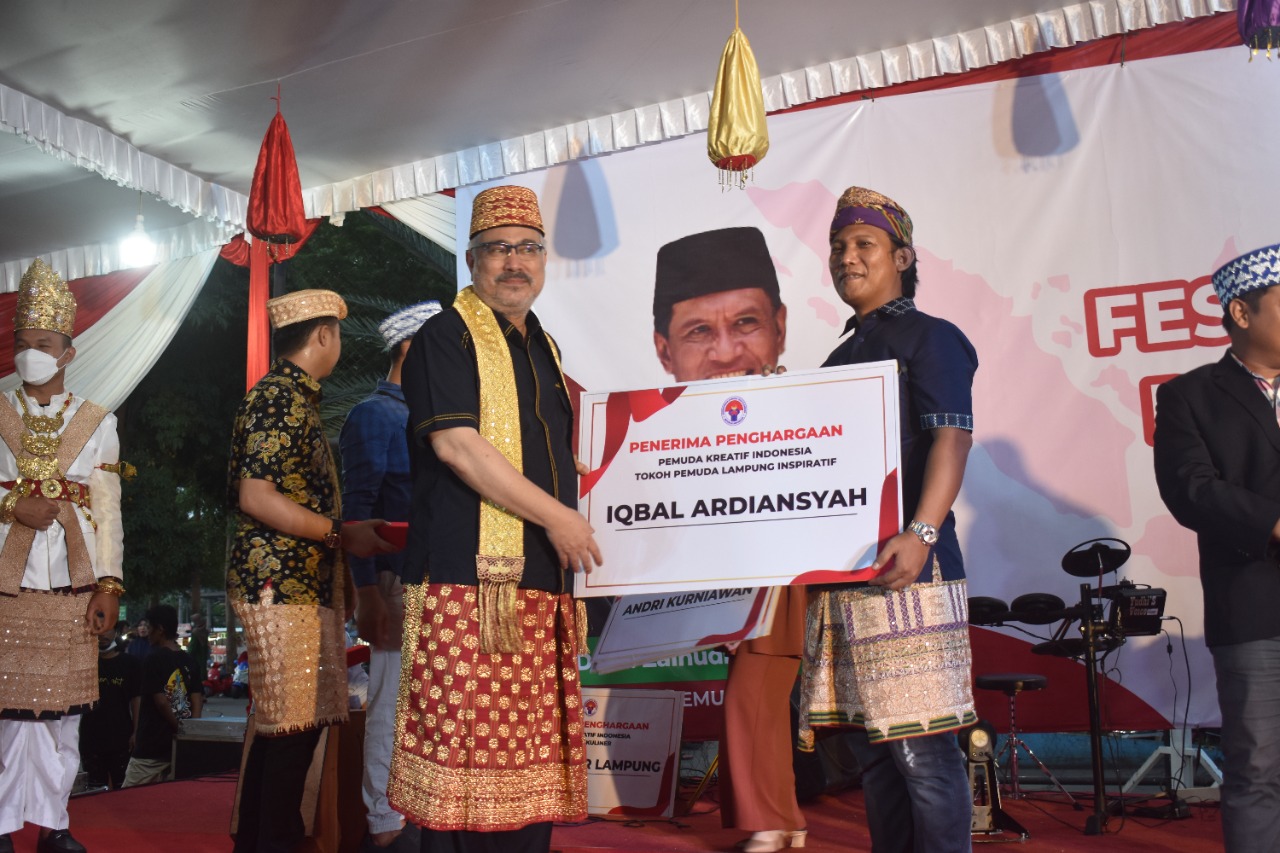 IMG 20220708 WA0147 Iqbal Ardiansyah Terima Penghargaan Kemenpora RI sebagai Tokoh Inspiratif Pemuda Lampung