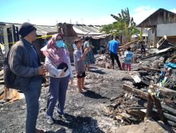 Kepala UPT SMPN 17 Bandarlampung Datangi Rumah Murid Kebakaran di Bumiwaras