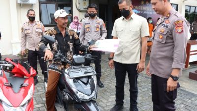 Terima Kasih Pak Polisi, Motor Kami yang Hilang Akhirnya Kembali