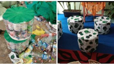 Usai Libur Sekolah, Siswa MIN 2 Lambar Hasilkan Sofa Ecobrick