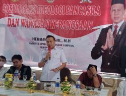 Anggota DPRD Kota Bandarlampung Hermawan Gelar Sosialisasi Ideologi Pancasila 