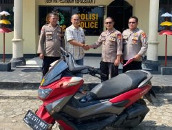 Diduga Pelaku Curanmor Tinggalkan Motor Curian Di Kebun Pisang