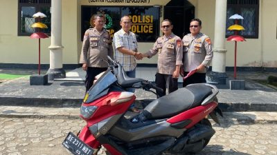 Diduga Pelaku Curanmor Tinggalkan Motor Curian Di Kebun Pisang