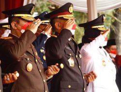 Kapolda Lampung serta PJU Hadiri Upacara Peringatan HUT RI Ke 77