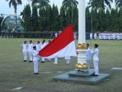 Pemprov Lampung Gelar Upacara Penurunan Bendera HUT RI ke-77 Tahun 2022