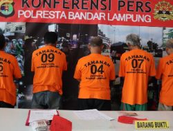 Main Judi Leng, 5 Pria Ditangkap Sat Reskrim Polresta Bandarlampung