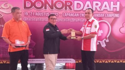 IMG 20220823 WA0094 Ketua PMI Riana Sari Arinal Ucapkan Terimakasih, 504 Kantong Donor Darah Terkumpul di Lampung Begawi 2022