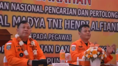 Kepala Basarnas Marsekal Madya TNI Henri Alfiandi Kunjungan Kerja ke Kantor SAR Lampung