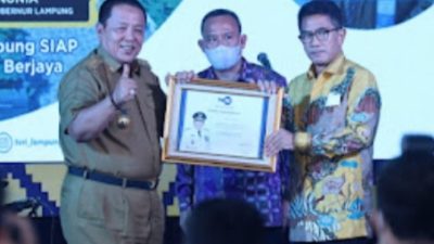 Gubernur Arinal Terima Penghargaan Atas Dukungan dalam Pengembangan LPP TVRI