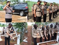 HUT Polwan, Polres Lampung Timur Gelar Ziarah ke Taman Makam Pahlawan