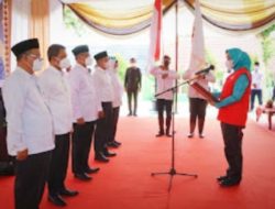 Riana Lantik Pengurus PMI Tanggamus Masa Bakti 2022-2027