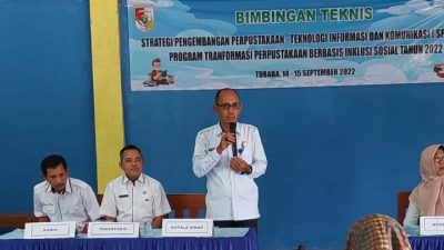 Dinas Perpustakaan dan Arsip Tulangbawang Barat Buka Bimtek SPP-TIK 2022