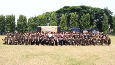Satpol PP Provinsi Lampung Gelar Latihan Bersama Penanganan Unjuk Rasa