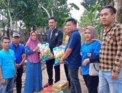 KNPI Lampung Cepat Beri Perhatian Bantuan Warga yang Alami Musibah Rumah Roboh