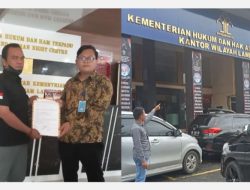 Humas KemenkumHAM RI Kanwil Lampung Terima Berkas Laporan dari LPKNI DPD Tanggamus