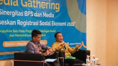 BPS Lampung Gelar Media Gathering Pendataan Awal Regsosek