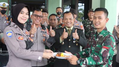 HUT TNI Ke-77, Kodim 0410/KBL dapat Kejutan dari Polresta Bandarlampung