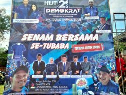 HUT Ke-21, Partai Demokrat Gelar Senam Bersama Se-Tubaba