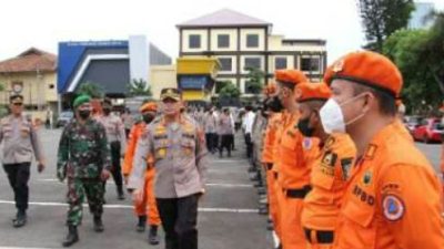 Polresta Bandarlampung Gelar Apel Siaga Bencana