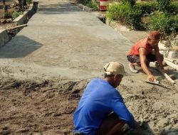 Diduga Rabat Beton Pekon Waypanas Kabupaten Tanggamus Asal Jadi