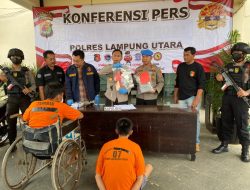 Gercep Ungkap Kasus Curas, Tekab 308 Presisi Polres Lampung Utara Bekuk 2 Residivis
