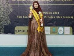 Anggota KNPI Provinsi Lampung Annisa Raih Gelar Runner Up II di Ajang Puteri Muslimah Indonesia Award 2022