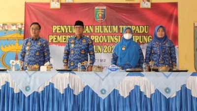 Pemprov Lampung Gelar Penyuluhan Hukum Terpadu di Kota Metro