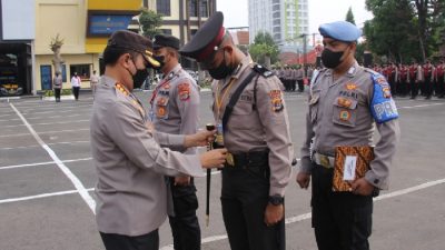 Kapolresta Bandarlampung Sambut Siswa Latja Diktukba Polri Gel 2 TA.2022