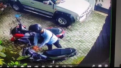 Maling Motor Siang Bolong di Kemiling Bandarlampung