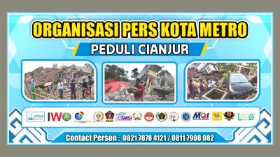 Organisasi Media dan Wartawan Kota Metro Silaturahmi Siap Galang Dana Korban Gempa
