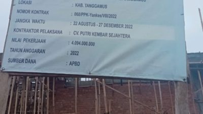 Puskesmas Nilai 4 Miliar Dinkes Provinsi Lampung Dibangun di Tanah Wakaf Pemakaman
