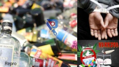 Miras Tak Berizin di Kafe Nudi dan 2 Orang Pengguna Narkoba di Karaoke Itara Diamankan Tim Gabungan