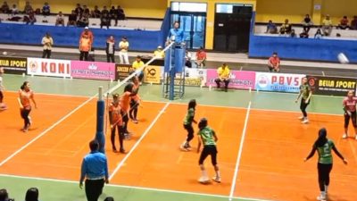 Tim Voli Bandarlampung Tundukan Tim Pringsewu dalam Laga Perdana Porprov
