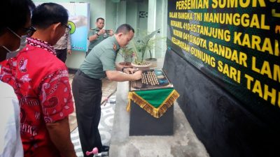 Air Bersih untuk Masyarakat, Dandim 0410/KBL Resmikan Sumur Bor