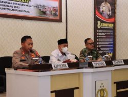 Sambut Nataru, Polres Lampung Utara Gelar Rakor Lintas Sektoral Ops Lilin Krakatau 2022