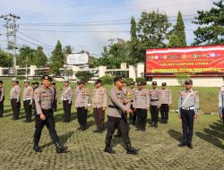 Polres Lampung Utara Terjunkan 294 Personel Gabungan Amankan Nataru