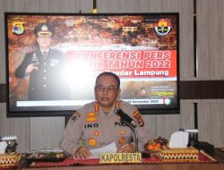 Polresta Bandar Lampung Gelar Konpers Capaian Kinerja Tahun 2022
