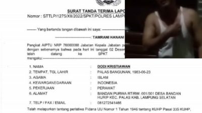 Lahirkan Anak Tanpa Bantuan Bidan, Suami Korban Diduga Dianiaya Suami Oknum Bidan Desa Bandan Hurip, Kabupaten Lampung Selatan