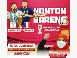 Pemkot Bandarlampung Gelar Nobar Gratis Final Piala Dunia di Tugu Adipura
