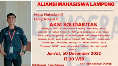 Solidaritas Tragedi Sumbawa, AML akan Gelar Galang Aksi
