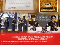 Kejari Bandar Lampung Raih Penghargaan dalam Emplementasi Keadilan Restorative