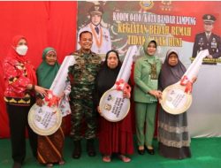 Program Bedah RTLH, Kodim 0410/KBL Serahkan Tiga Unit Rumah ke Warga
