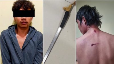 Tak Terima Dicekoki Minuman, Korban Disabet Gunakan Mandau
