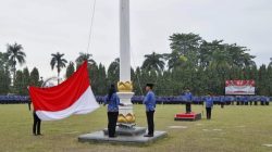 Turunnya Angka Kemiskinan, Pemerintah Provinsi Lampung Gelar Upacara Gabungan